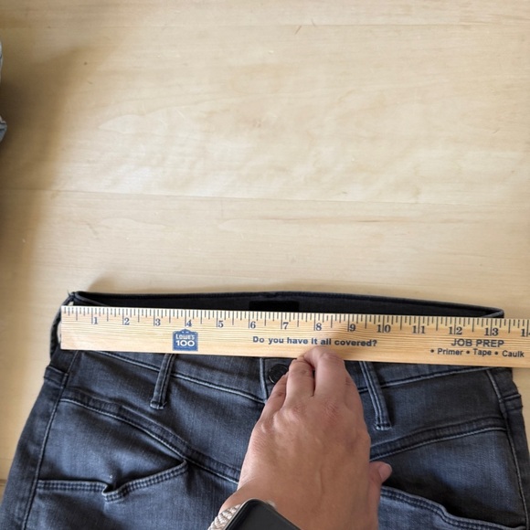 MOTHER The Dazzler Yoke Front Ankle Black Jeans - in Lightning Up Lanterns Wash - Picture 2 of 6